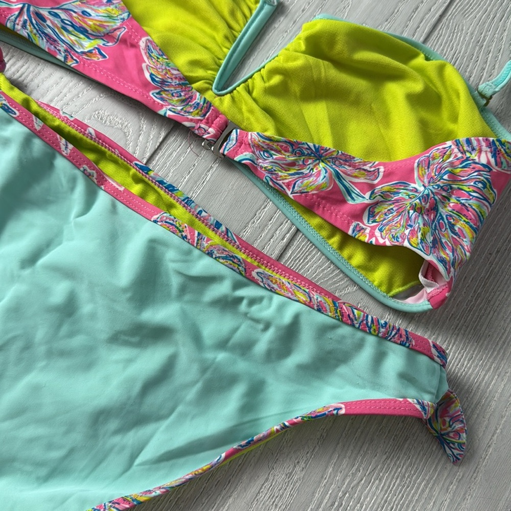 YMI Bikini XL Aqua and Pink floral set, 2 pieces - Picture 10 of 10